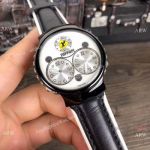 High Quality Copy Ferrari Quartz Watches White Dial Black Case
